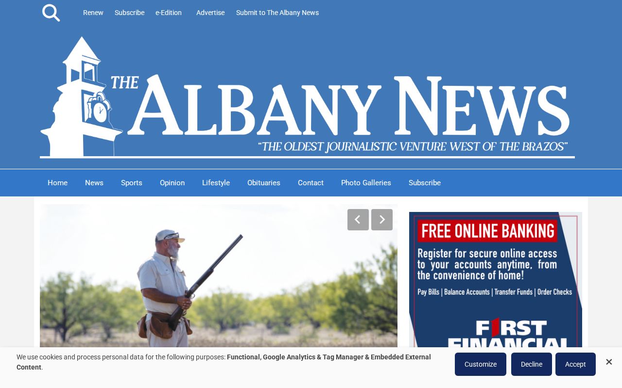 Shackelford County arrest news source at The Albany News